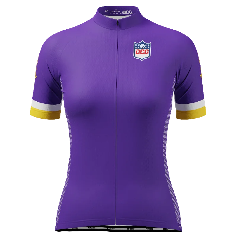 Women's Minnesota Football Short Sleeve Cycling Jersey Lightweight Jersey Top