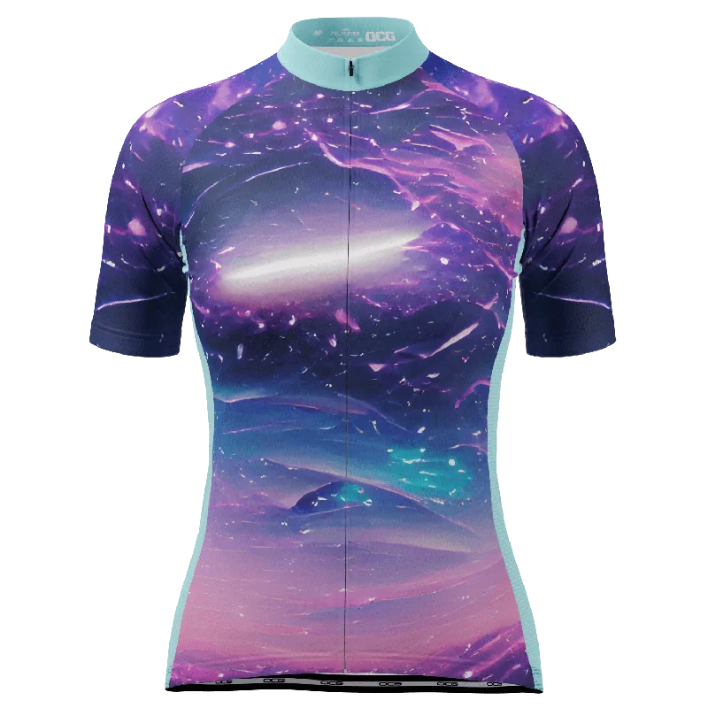 Women's Meteorite Trail Short Sleeve Cycling Jersey Festive Jersey Tee