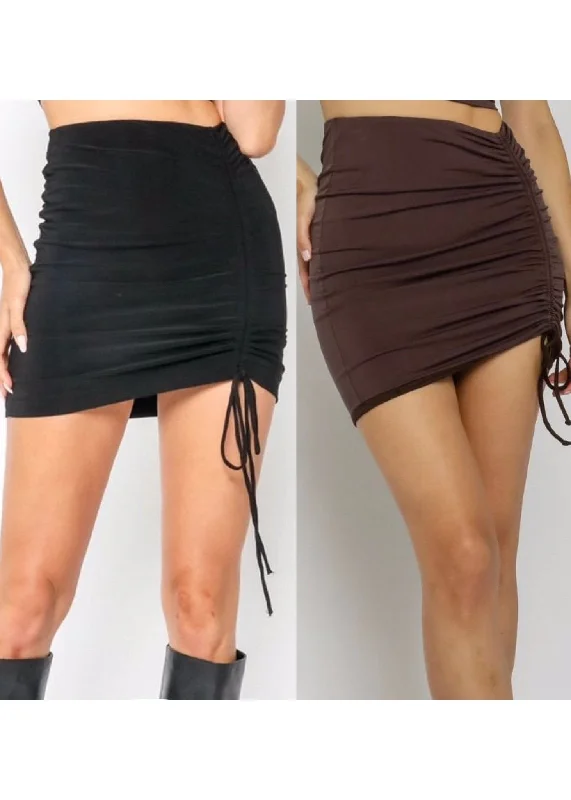 cinched jersey skirt Festive Jersey Tee