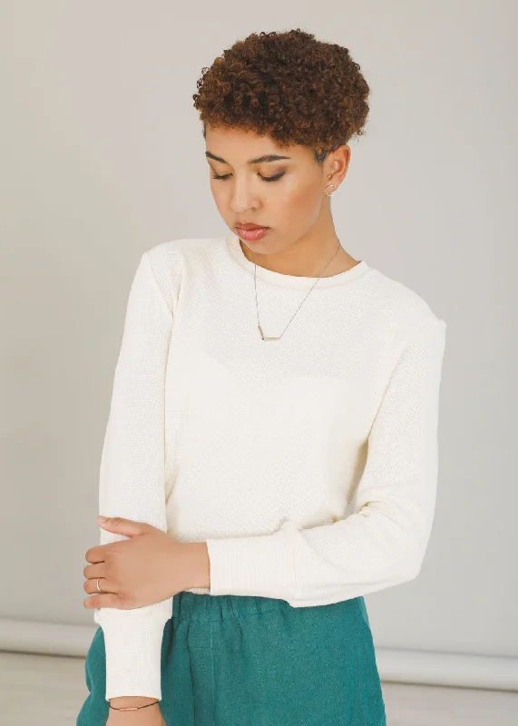 Nicole - Jersey Top in Ivory - 100% Cotton (organic) / 100 % Baumwolle (Bio) Sophisticated Jersey Tee Nicole - Jersey Top in Ivory - 100% Cotton (organic) / 100 % Baumwolle (Bio) Sophisticated Jersey Tee