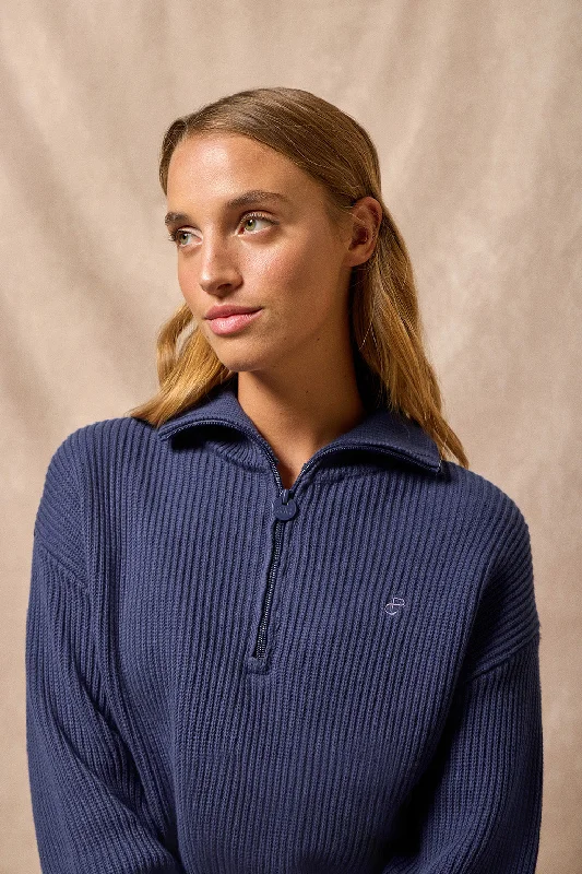 Jersey Nahia azul con logo bordado monograma Polo Club Patterned Jersey Tee