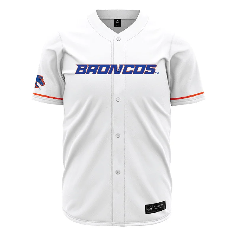 Boise State - NCAA Women's Track & Field : Lizbeth Soto - White Jersey Jet Black Jersey Tee
