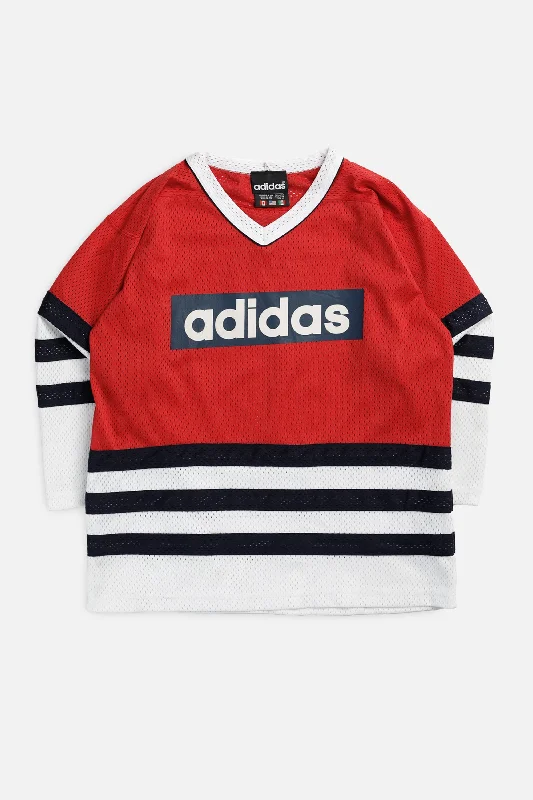 Vintage Adidas Long Sleeve Jersey - M Off Shoulder Jersey Top