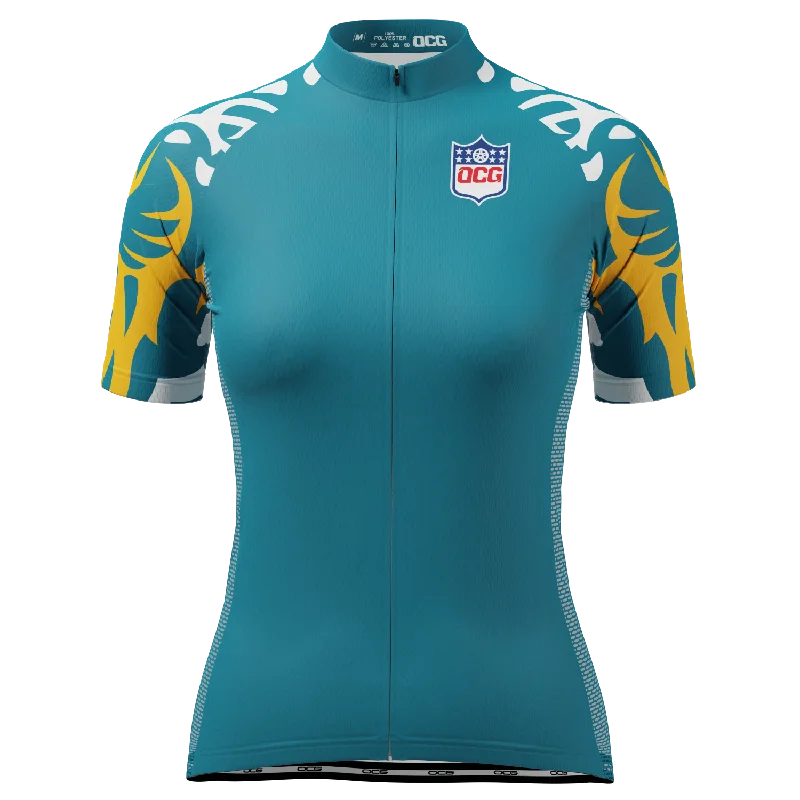 Women's Jacksonville Football Short Sleeve Cycling Jersey Trendy Jersey Shirt