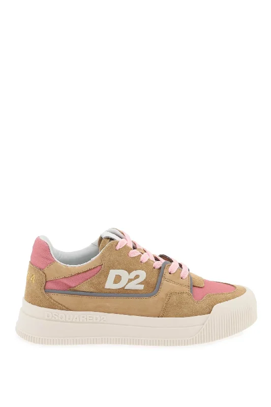 Suede New Jersey Sneakers In Leather Hemp Jersey Tee