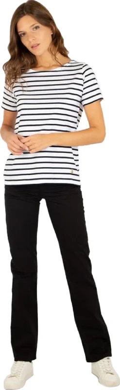Hoédic Lightweight Breton Striped Cotton Jersey - Women's|-|Marinière en coton léger Hoëdic - Femme Recycled Jersey Tee Hoédic Lightweight Breton Striped Cotton Jersey - Women's|-|Marinière en coton léger Hoëdic - Femme Recycled Jersey Tee
