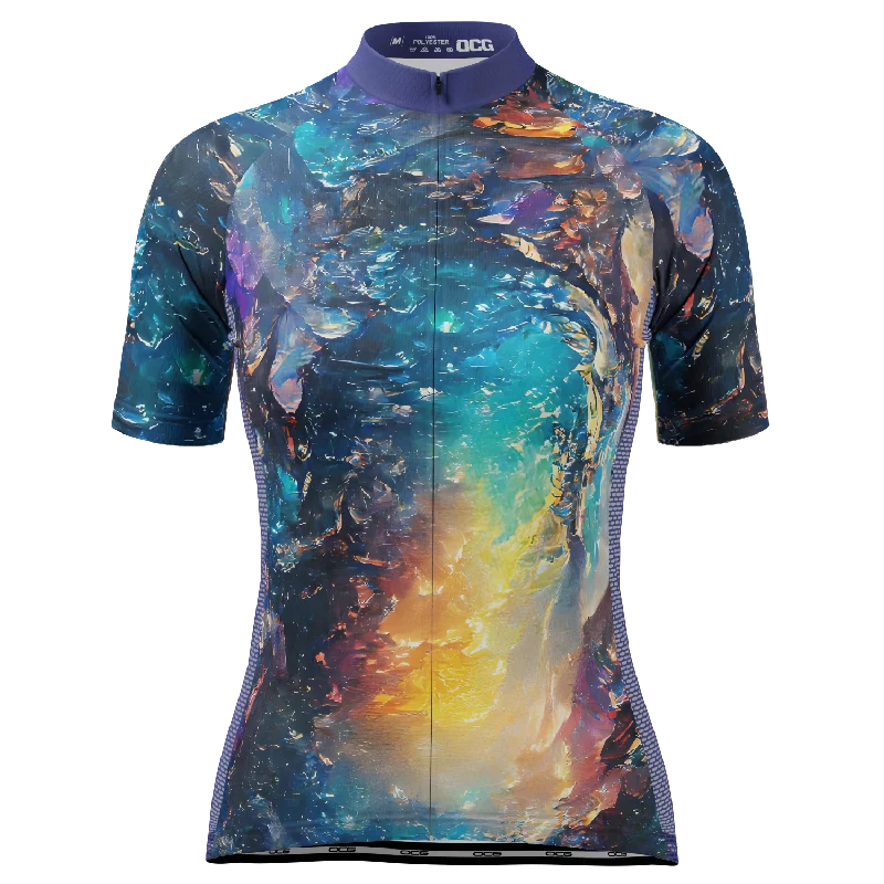 Women's Stardust Short Sleeve Cycling Jersey Business Jersey Tee