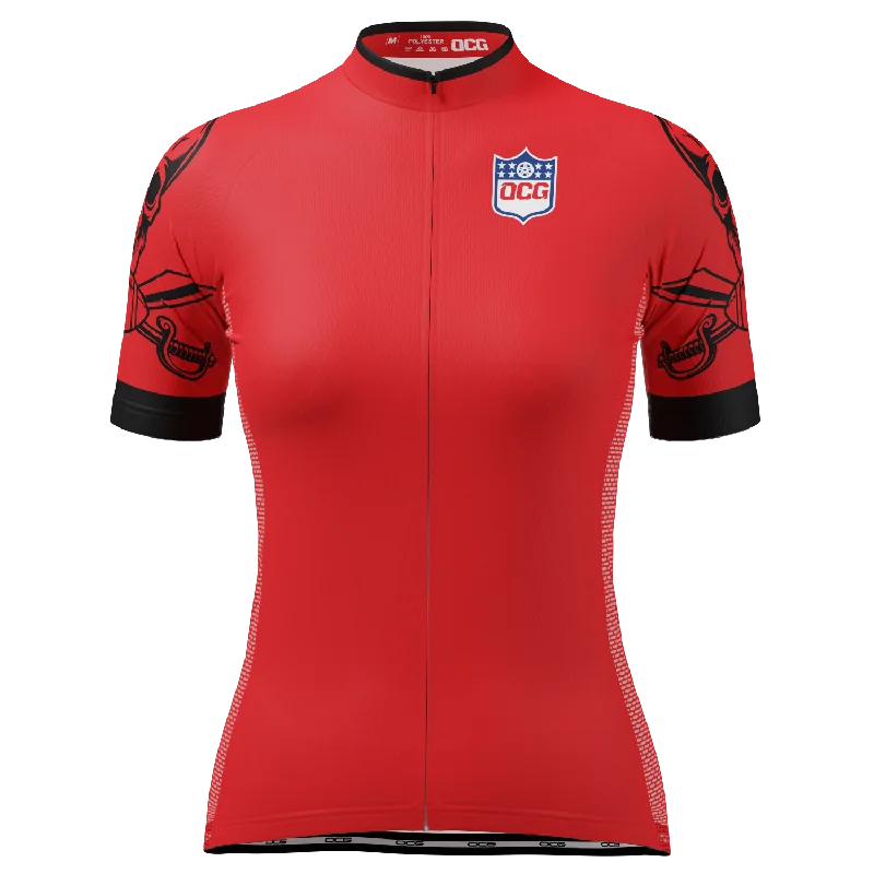 Women's Tampa Football Short Sleeve Cycling Jersey Travel Jersey Tee
