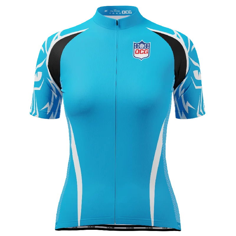 Women's Carolina Football Short Sleeve Cycling Jersey One Shoulder Jersey Shirt