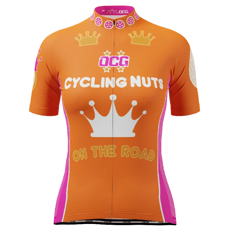 Women's Cycling Nuts Short Sleeve Cycling Jersey Cream Jersey Tee