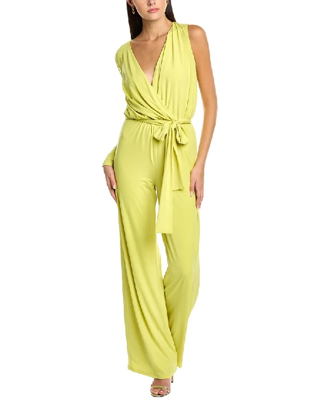 Halston Felix Jersey Jumpsuit Luxury Jersey Tee