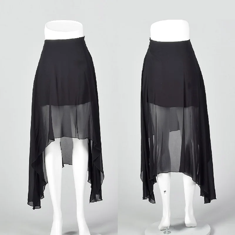 1990s Gianfranco Ferre Studio Black Mini Slip Skirt leather skirt sleek