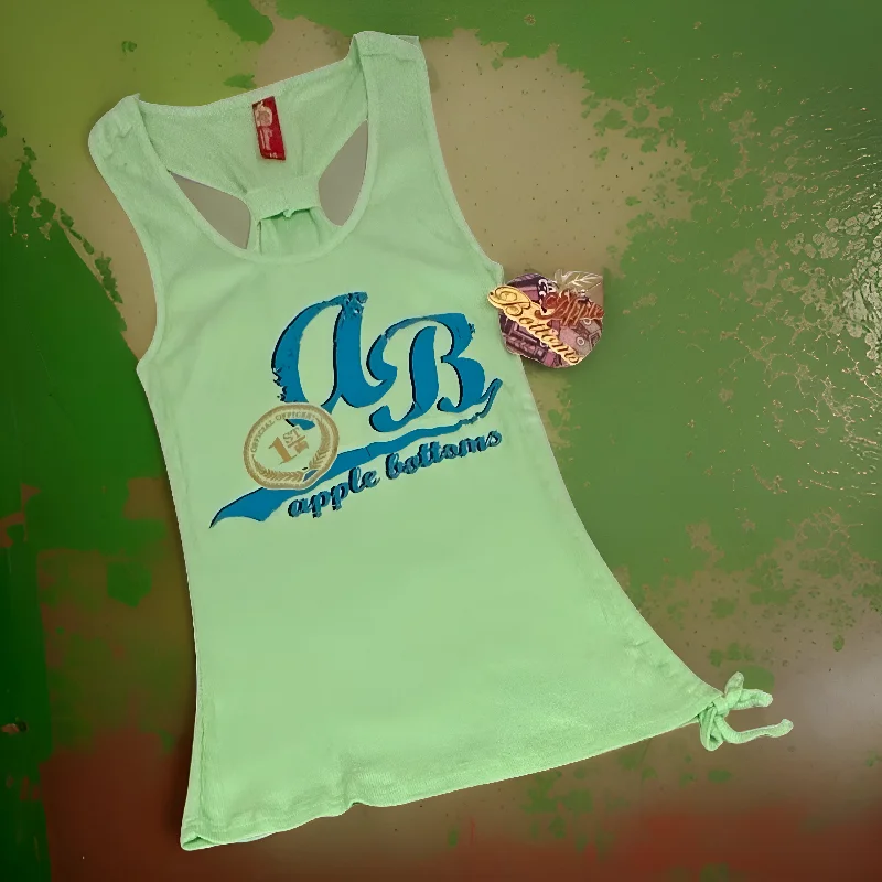*APPLE BOTTOMS* GREEN) ~RACER BACK~ TANK TOP one shoulder tank