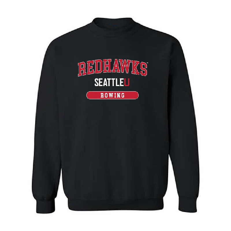 Seattle - NCAA Women's Rowing : Mary O'Malley - Classic Shersey Crewneck Sweatshirt Hoodie with Puffed Sleeves Voluminous Trendy