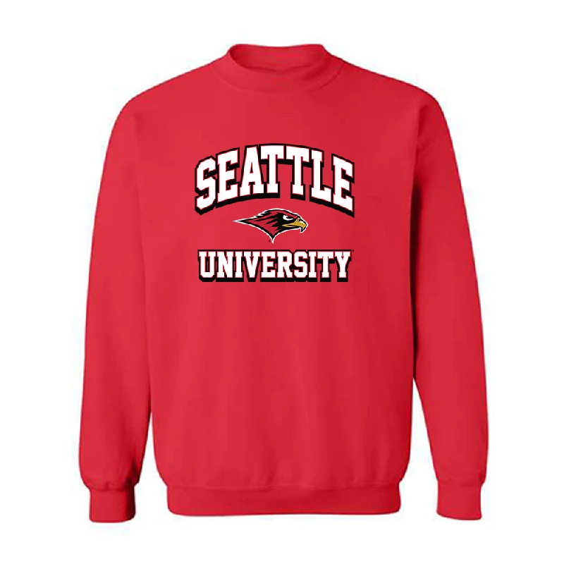 Seattle - NCAA Women's Rowing : Mary O'Malley - Classic Shersey Crewneck Sweatshirt Hoodie with Ribbed Neckline Snug Warm