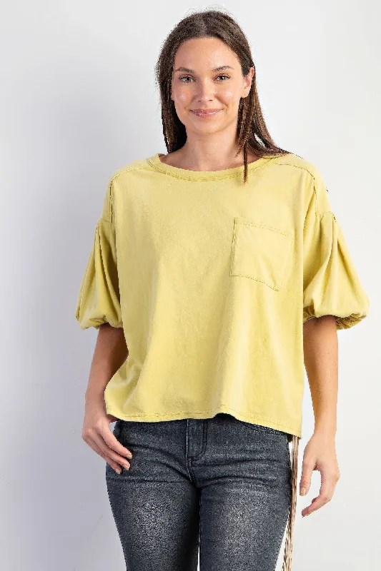 Cotton Jersey Knit Top Summer Jersey Tee