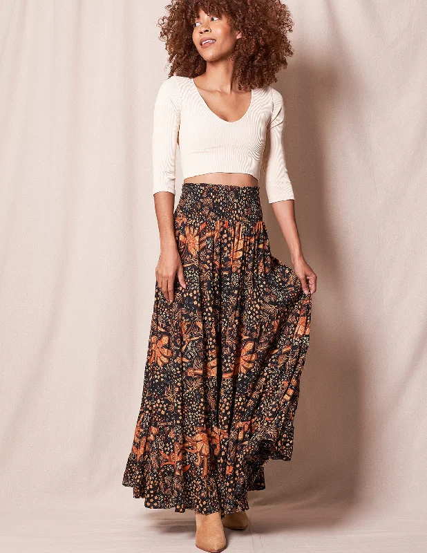 Autumn Maxi Skirt - As-Is-Clearance linen skirt relaxed