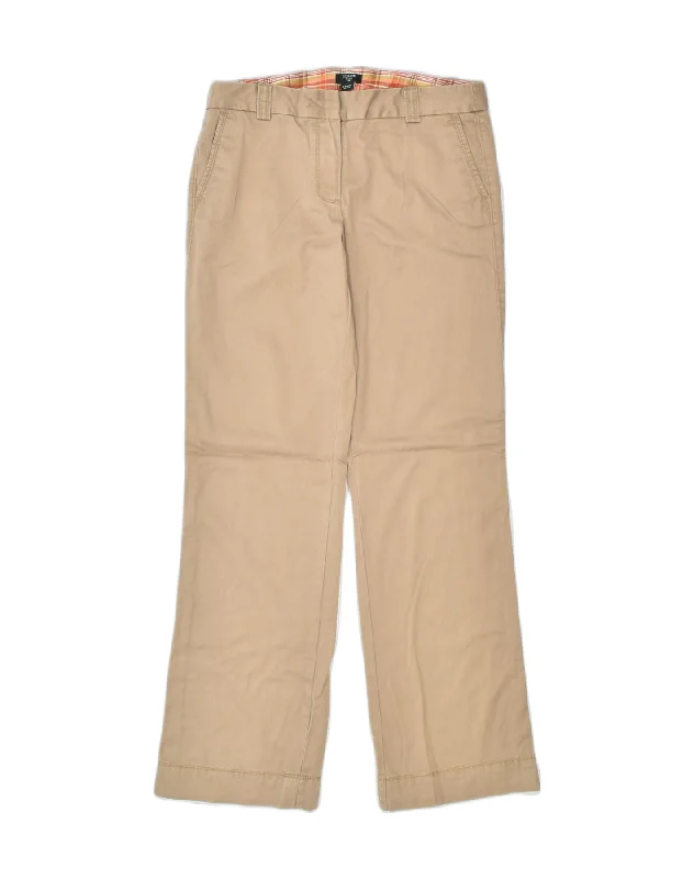 J. CREW Womens City Fit Straight Chino Trousers US 6 Medium W31 L32 Beige Trousers Spring Floral