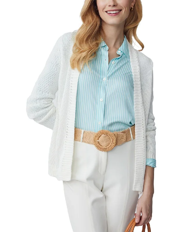 J.McLaughlin Dawn Linen-Blend Sweater Machine Wash Dry Clean Hand Wash