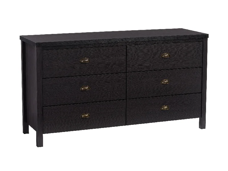 Black 6 Drawer Dresser Tunics Evening elegant