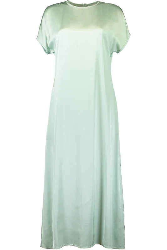 Cap Sleeve Long Dress Tunics Denim casual