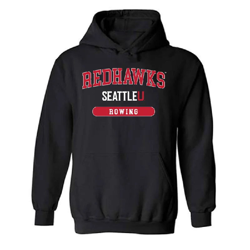 Seattle - NCAA Women's Rowing : Mary O'Malley - Classic Shersey Hooded Sweatshirt Hoodie with Longline Fit Extended Stylish