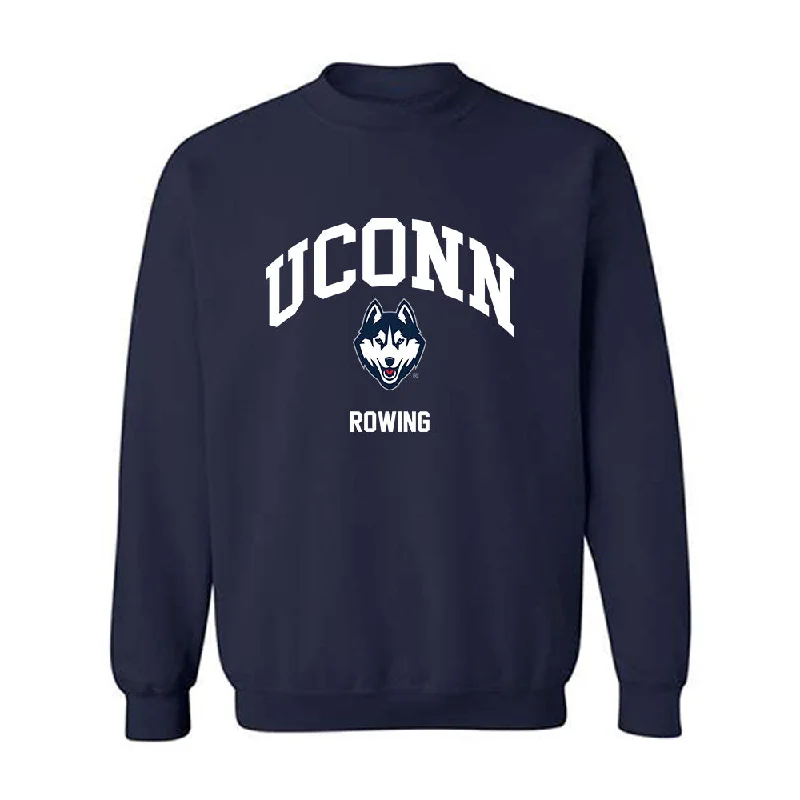 UConn - NCAA Women's Rowing : Emily Rossmeisl - Classic Shersey Crewneck Sweatshirt Hoodie with Button Placket Classic Preppy