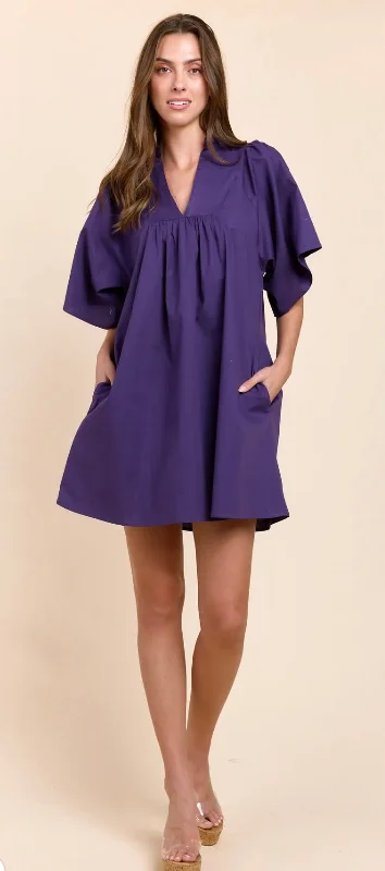 Nicola Violet Dress Tunics Sophisticated sleek