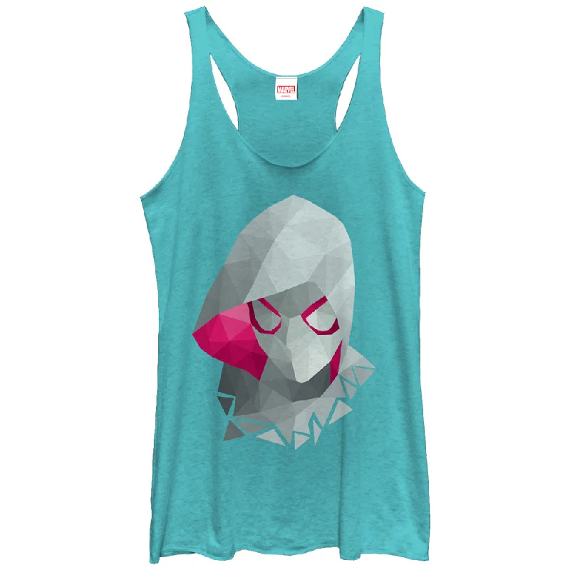 Women's Marvel Geometric Spider-Gwen Racerback Tank Top open back tank