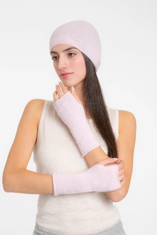 Cashmere Jersey Hat & Mittens Sustainable Jersey Tee