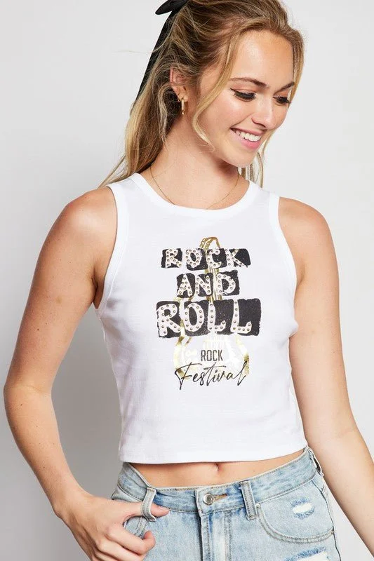 Rock and Roll Rock Festival Tank Top flirty tank top