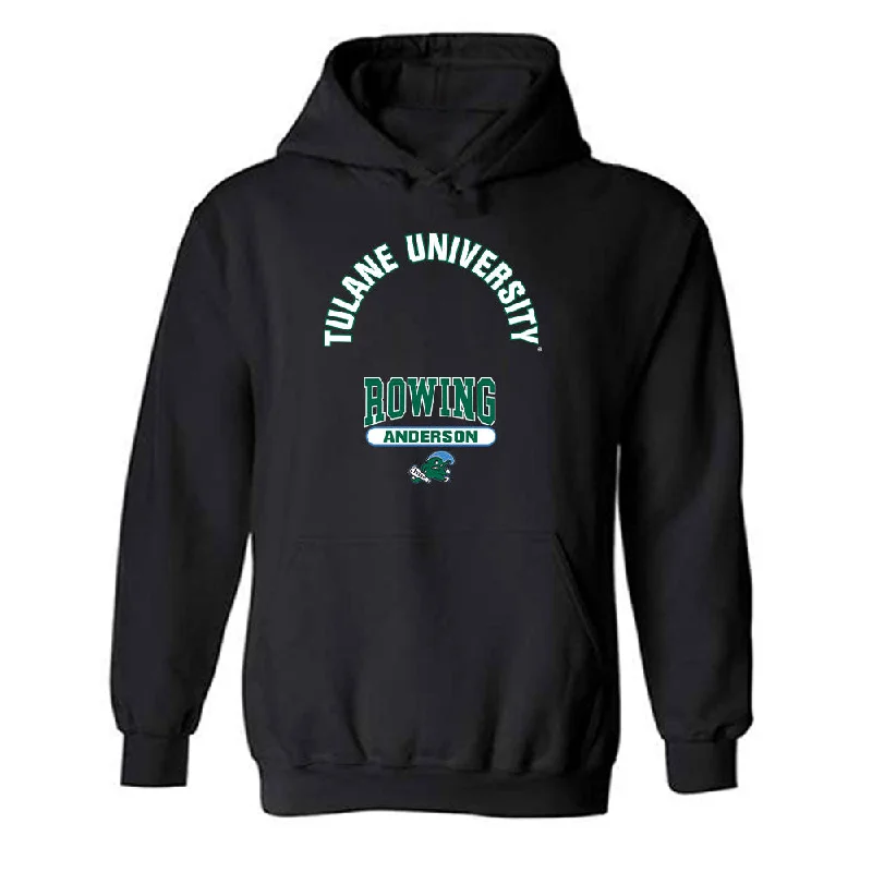 Tulane - NCAA Women's Rowing : Ava Anderson - Classic Fashion Shersey Hooded Sweatshirt Hoodie Dress Longline Feminine