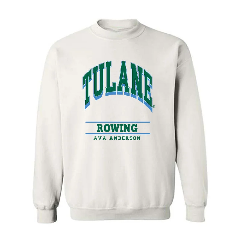 Tulane - NCAA Women's Rowing : Ava Anderson - Classic Fashion Shersey Crewneck Sweatshirt Hoodie with Print Artistic Unique