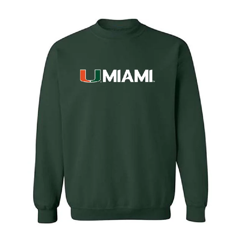 Miami - NCAA Women's Rowing : Peyton Hulsewe - Classic Shersey Crewneck Sweatshirt Hoodie with Distressed Vintage Worn