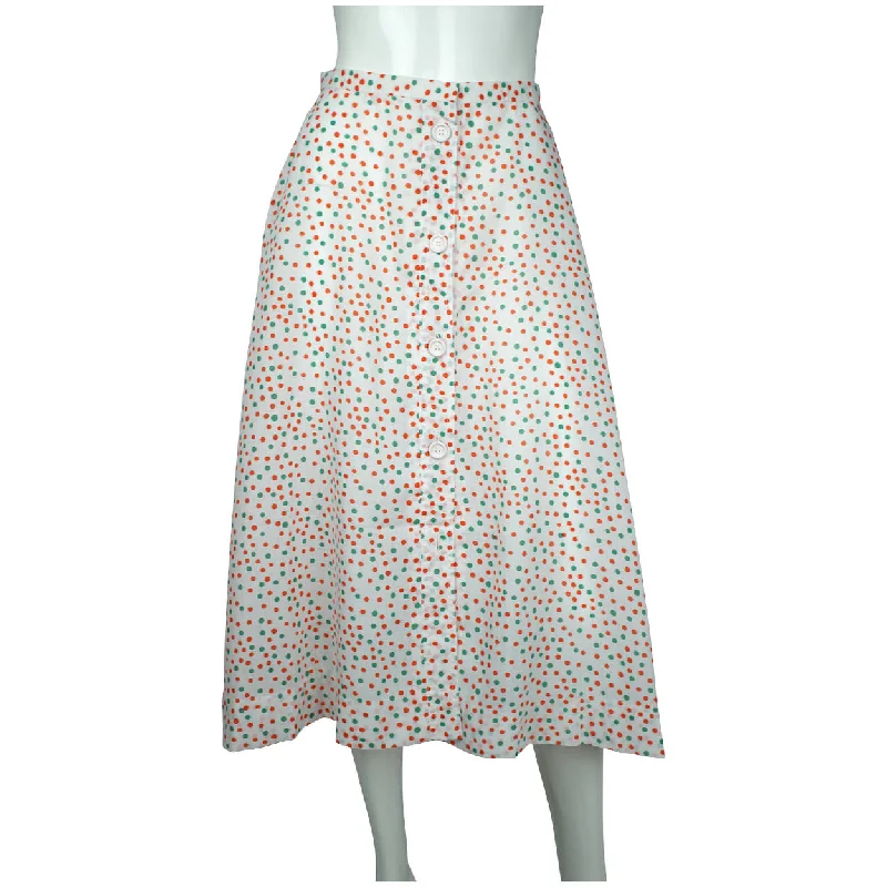 Vintage Christian Dior Polka Dot Beachwear Skirt 1970s Unused Old Stock NOS 26”W wool skirt thick Vintage Christian Dior Polka Dot Beachwear Skirt 1970s Unused Old Stock NOS 26”W wool skirt thick
