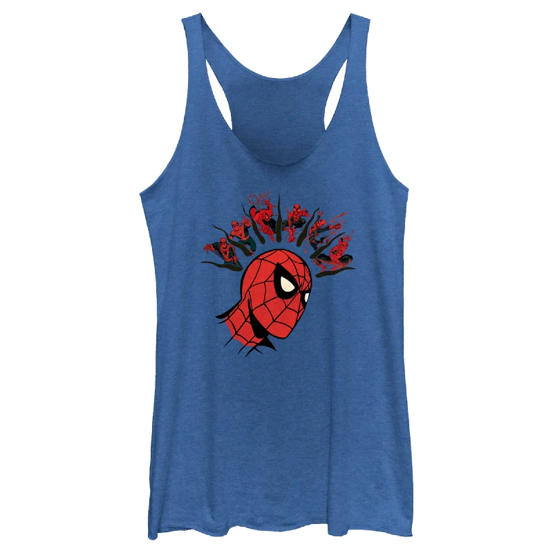 Women's Spider-Man: Beyond Amazing Spidey Sense in Action Racerback Tank Top cozy tank top