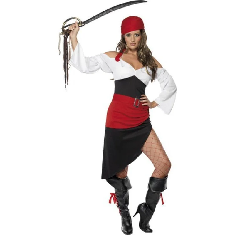 Sassy Pirate Wench Costume with Skirt leather skirt sleek