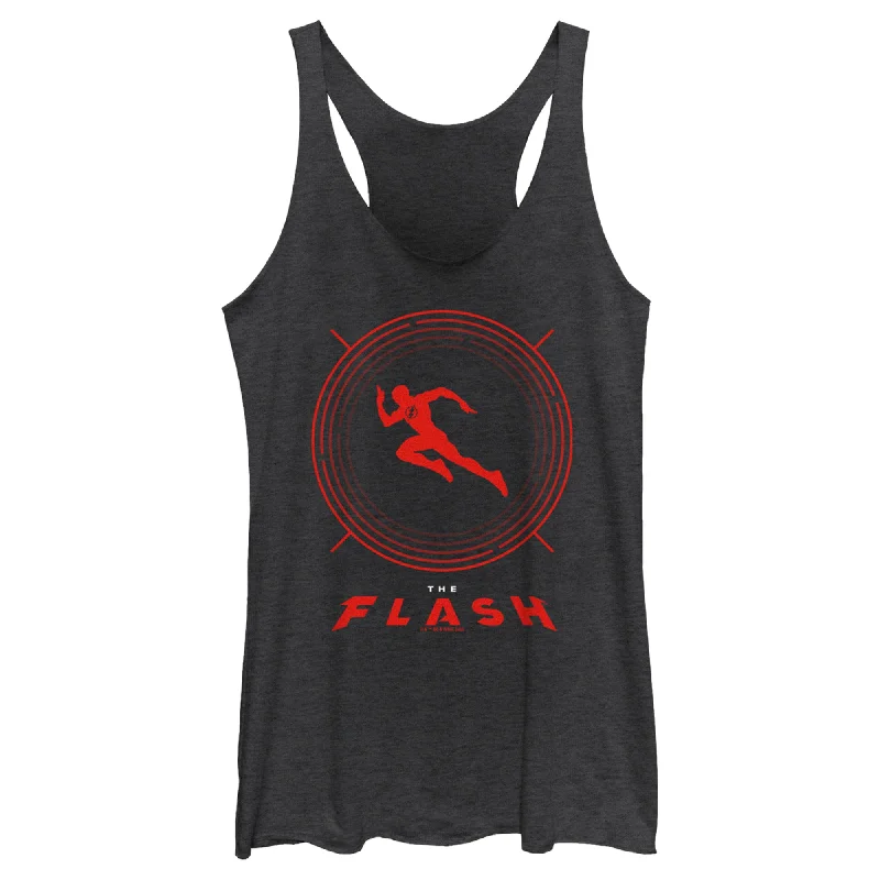 Women's The Flash Speedster Red Silhouette Racerback Tank Top pastel tank top