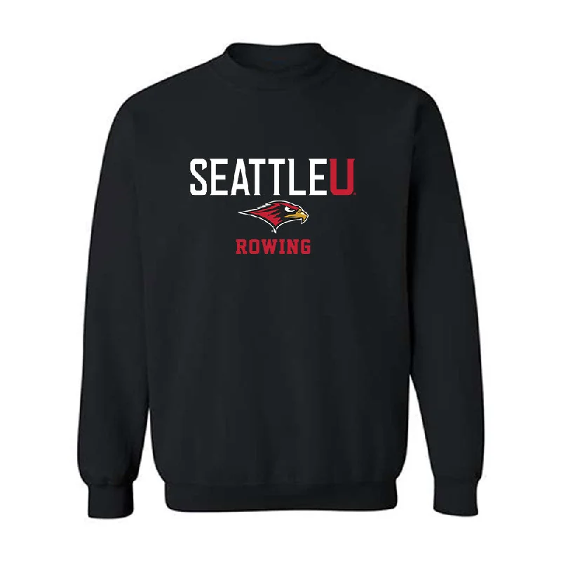 Seattle - NCAA Women's Rowing : Mary O'Malley - Classic Shersey Crewneck Sweatshirt Hoodie with Elastic Cuffs Stretchable Comfortable