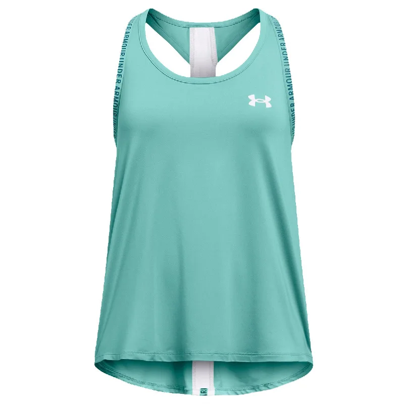 Under Armour Knockout Tank Top - Girls - Radial Turquoise/White layering tank top