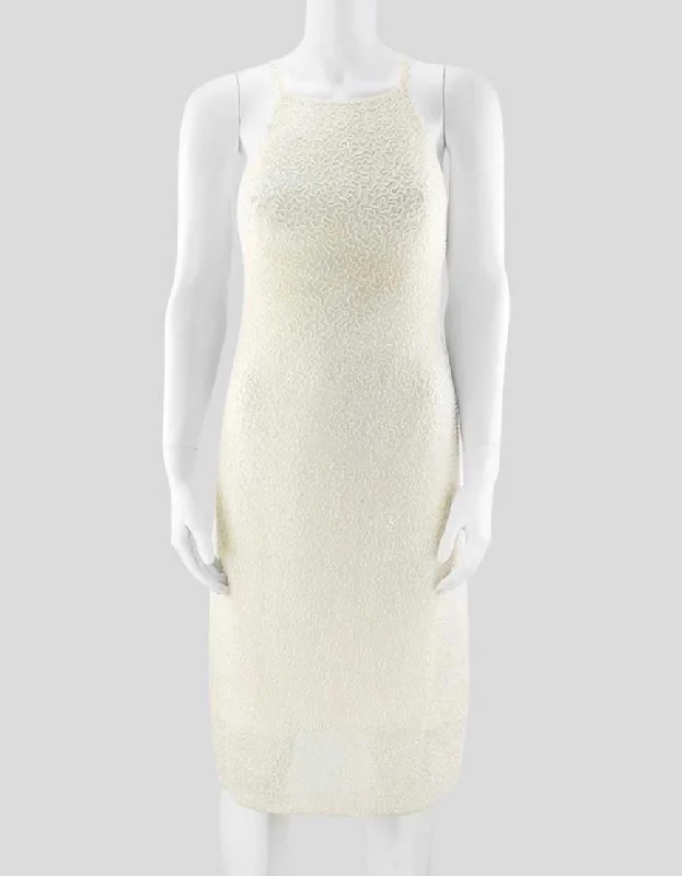 Giorgio Armani Le Collezioni Women's Cream Embellished Evening Dress - 4 US Tunics Evening elegant Giorgio Armani Le Collezioni Women's Cream Embellished Evening Dress - 4 US Tunics Evening elegant