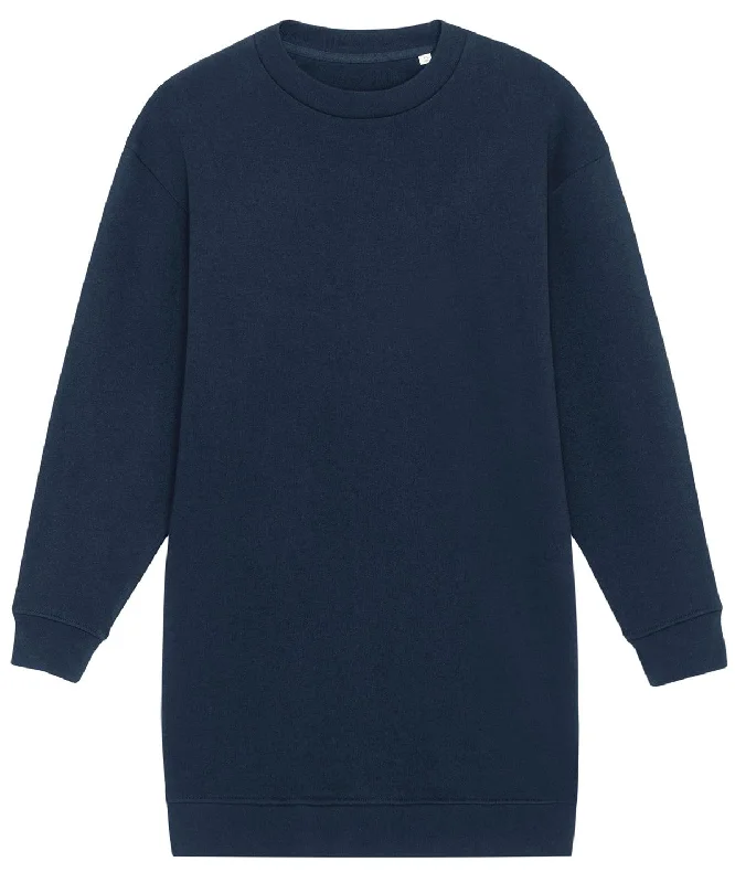 French Navy - Stella Kicker women's crew neck oversized dress (STDW161) Tunics Distressed trendy French Navy - Stella Kicker women's crew neck oversized dress (STDW161) Tunics Distressed trendy