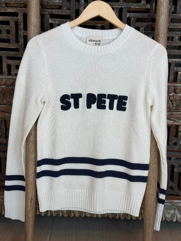 St. Pete Crew Sweater Wool Fabric Cashmere Fabric Tweed Fabric