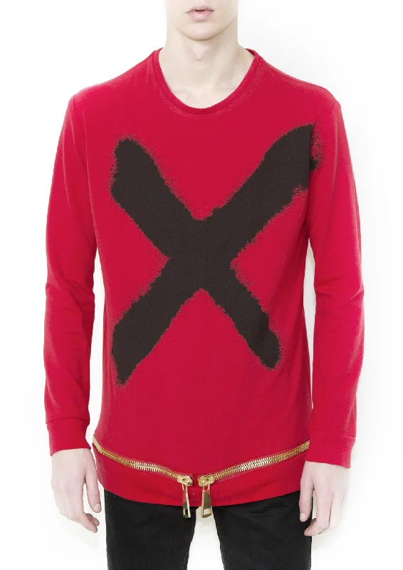 X BLACK Unisex Sweatshirt Hoodie with Monochrome Minimalist Simple