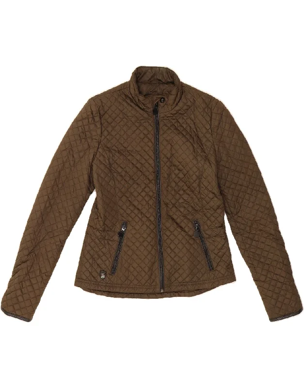 MASSIMO DUTTI Womens Quilted Jacket UK 14 Medium Khaki Satin Jacket Silk Jacket Chiffon Jacket MASSIMO DUTTI Womens Quilted Jacket UK 14 Medium Khaki Satin Jacket Silk Jacket Chiffon Jacket