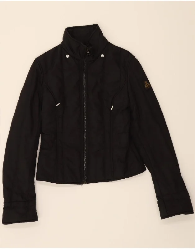REFRIGIWEAR Womens Padded Jacket UK 10 Small Black Polyamide Zippered Jacket Buttoned Jacket Snapped Jacket REFRIGIWEAR Womens Padded Jacket UK 10 Small Black Polyamide Zippered Jacket Buttoned Jacket Snapped Jacket