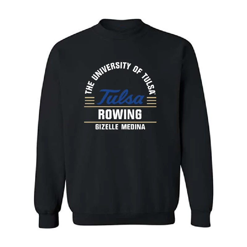 Tulsa - NCAA Women's Rowing : Gizelle Medina - Classic Fashion Shersey Crewneck Sweatshirt Zip Hoodie Drawstring Kangaroo Pocket