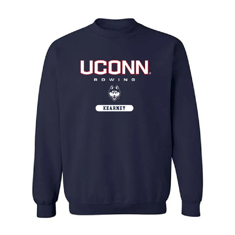 UConn - NCAA Women's Rowing : Anja Kearney - Classic Shersey Crewneck Sweatshirt Hoodie with Tie-Dye Psychedelic Retro