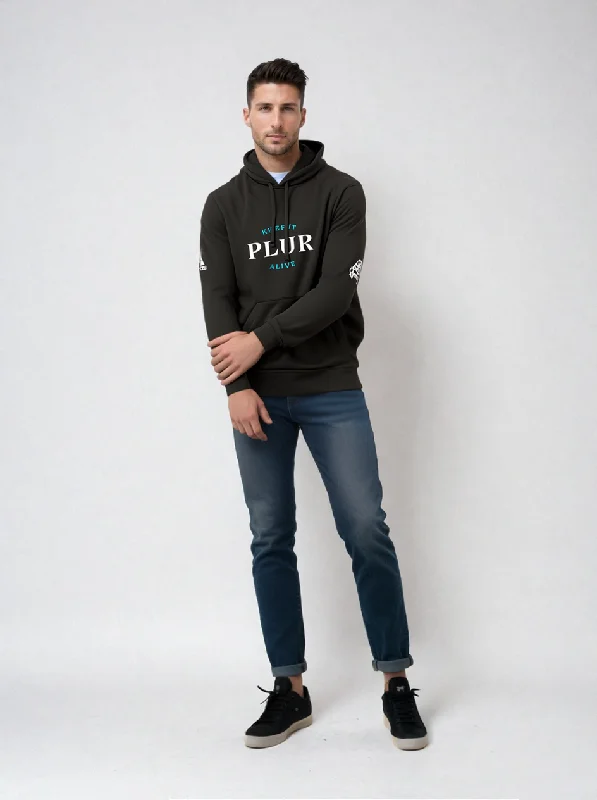Keep PLUR Alive Adidas Unisex Fleece Hoodie Hoodie with Crew Neck Simple Timeless