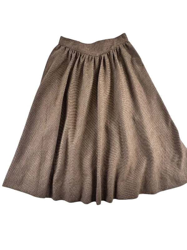 1970s Evan Picone Wool Skirt M chiffon skirt floaty